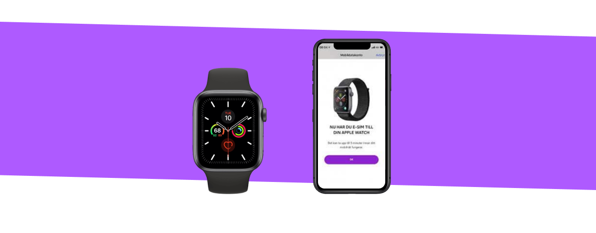 Koppla in E-sim med Apple Watch